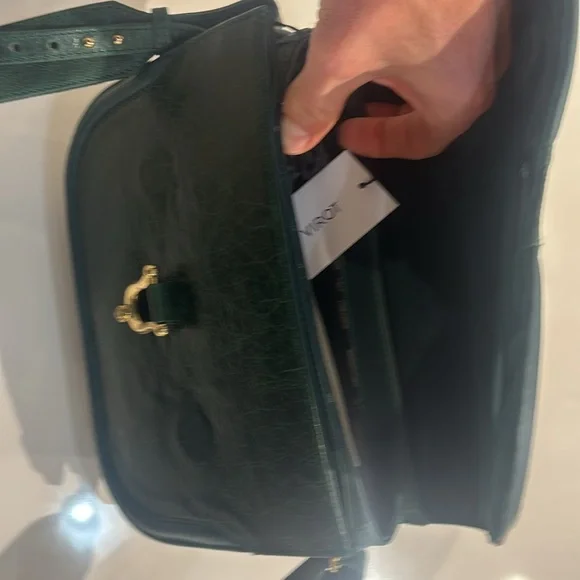 Claris Virot Jade Green Leather Manon Bag - Picture 6 of 6